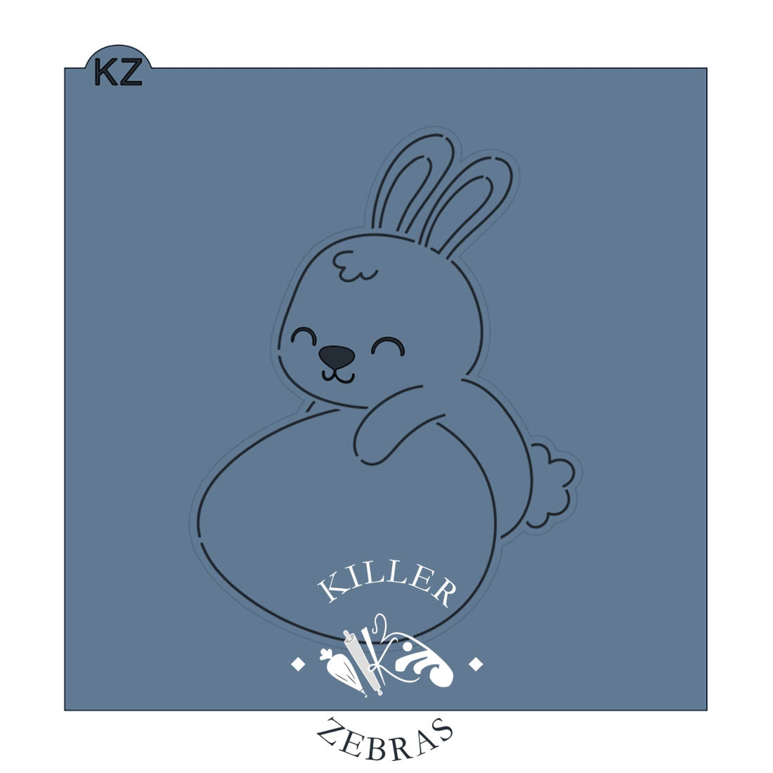 Cookie Cutters Easter Egg Bunny (Style 1) Cutter/Stencil