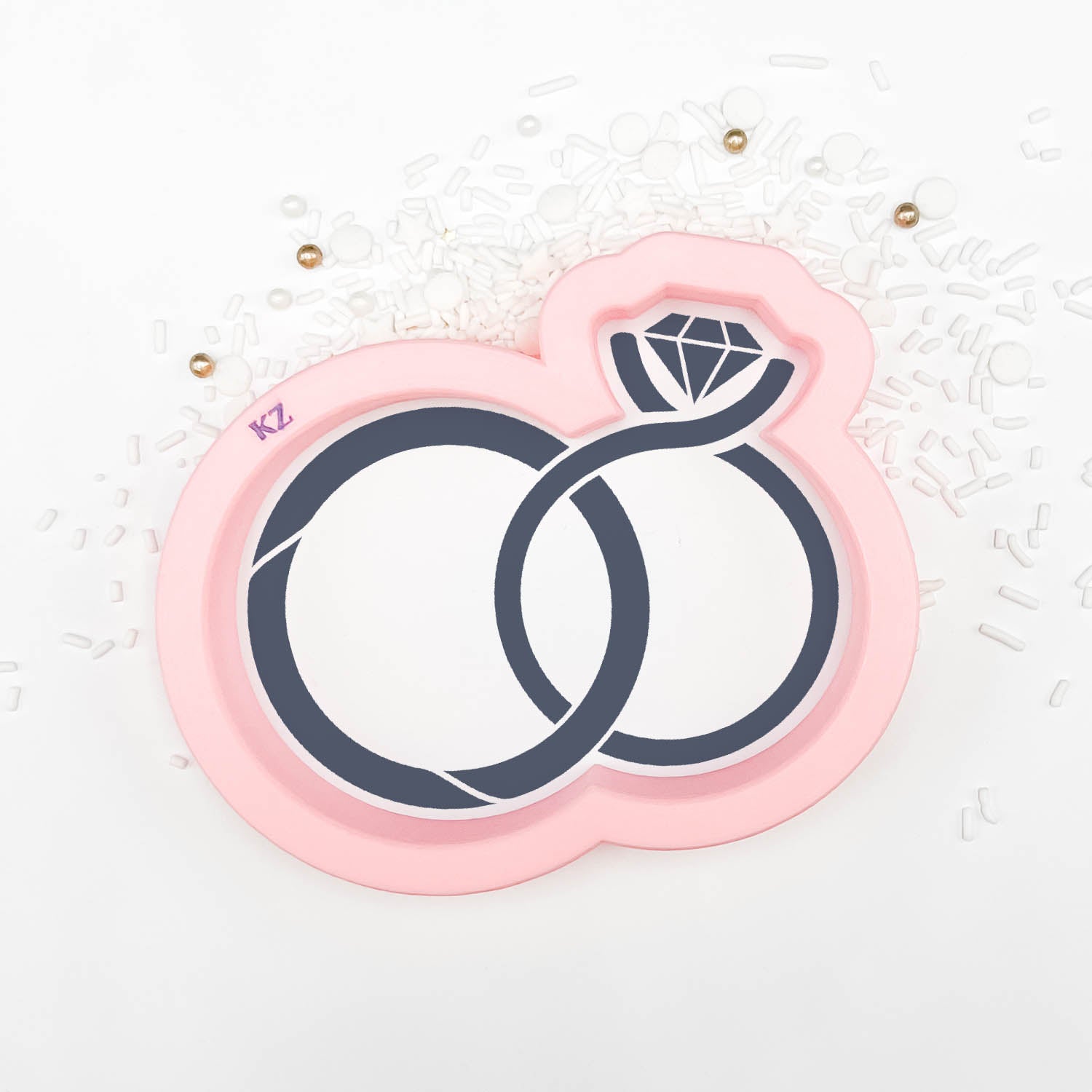 Cookie Cutters Entwined Wedding Rings Cutter/Stencil