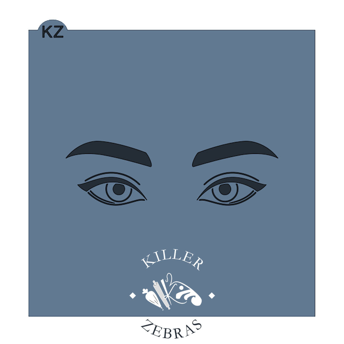 5.5 x 5.5 Stencil Guide to Hand Painted Eyes