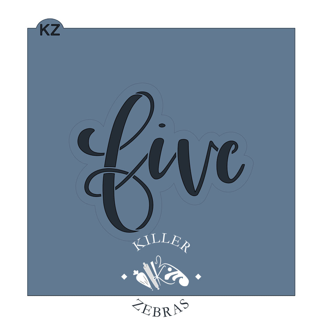 Cookie Cutters Five – Cookie Cutter & Stencil Set