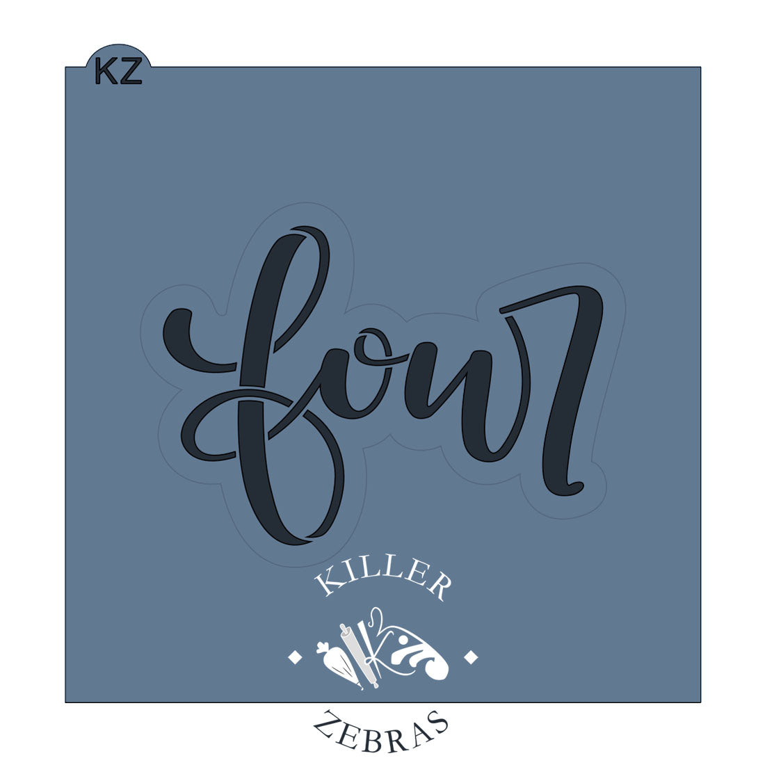 Cookie Cutters Four – Cookie Cutter & Stencil Set