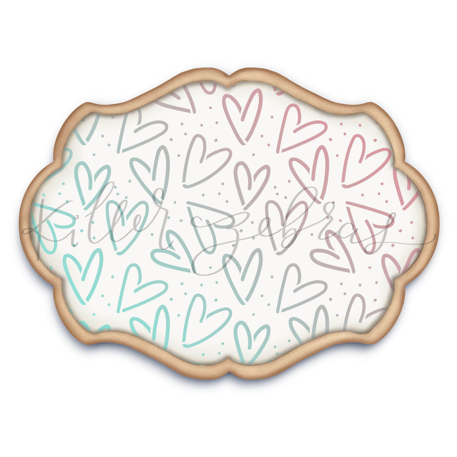 5.5 x 5.5 Stencil From the Heart Stencil