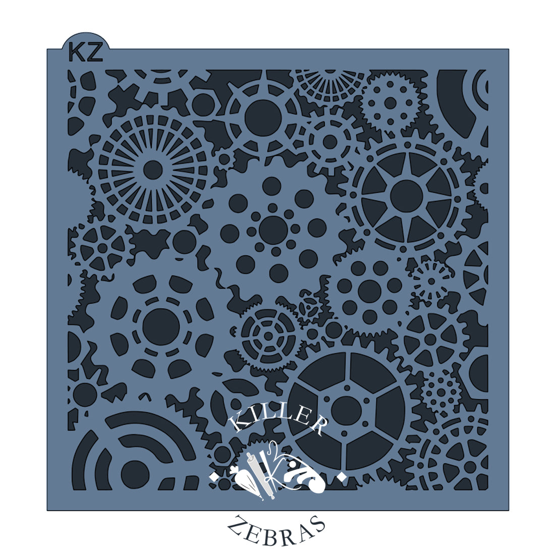 5.5 x 5.5 Stencil Gears – Cookie Stencil