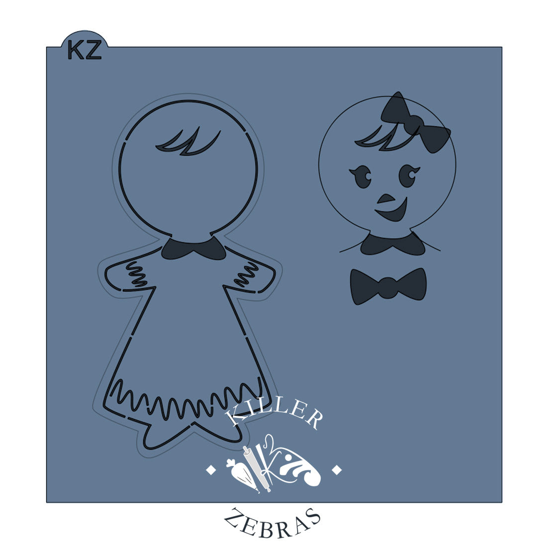 Cookie Cutters Gingerbread Kids – Cookie Cutter & Stencil Set