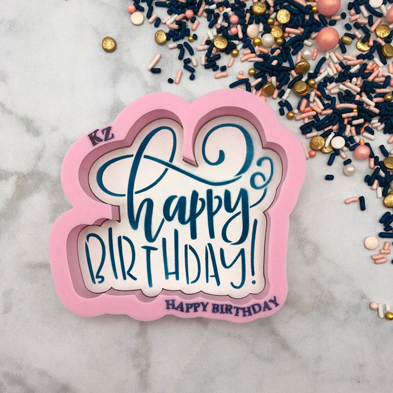 Happy Birthday Hand Lettered (Style 2)