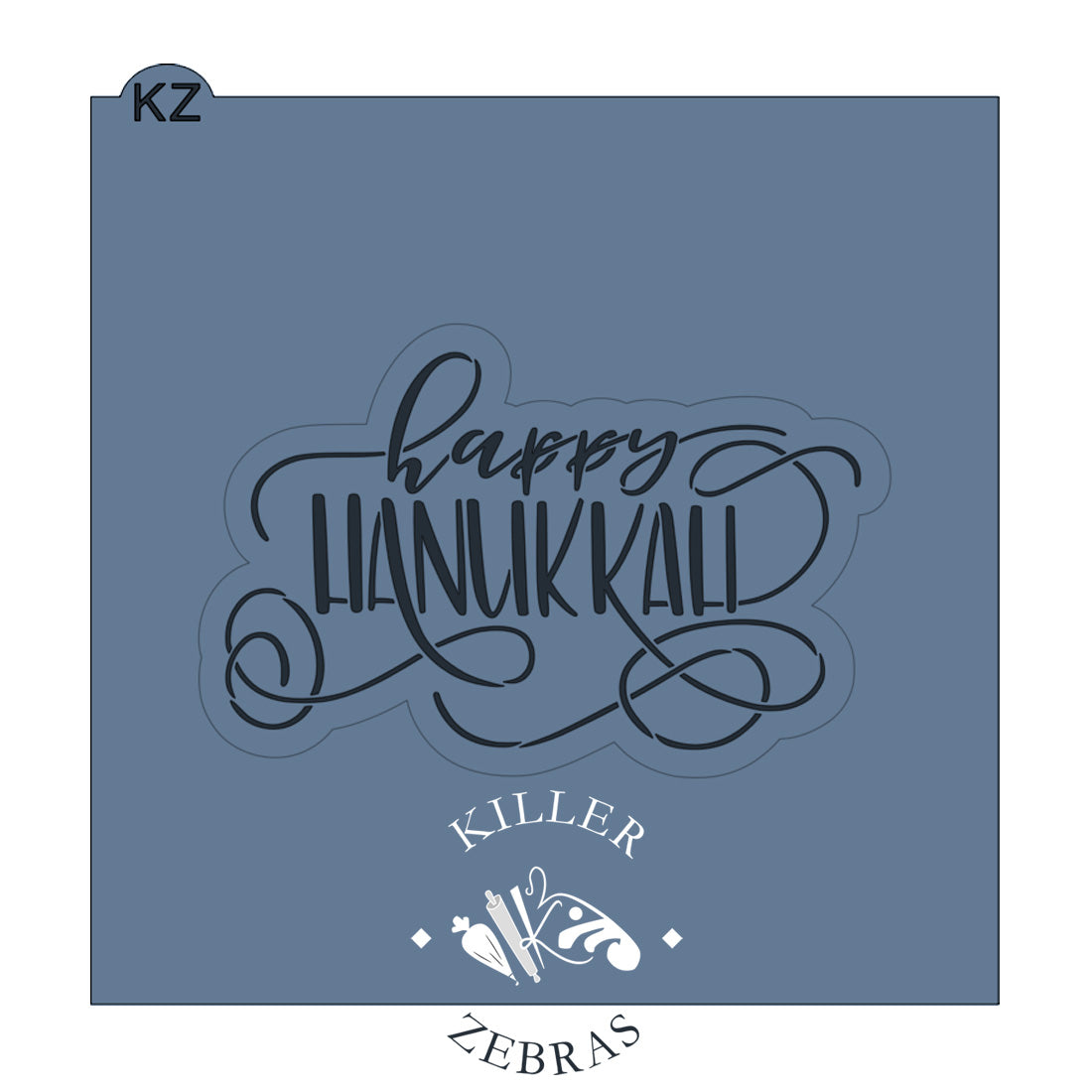 Happy Hanukkah Hand Lettered