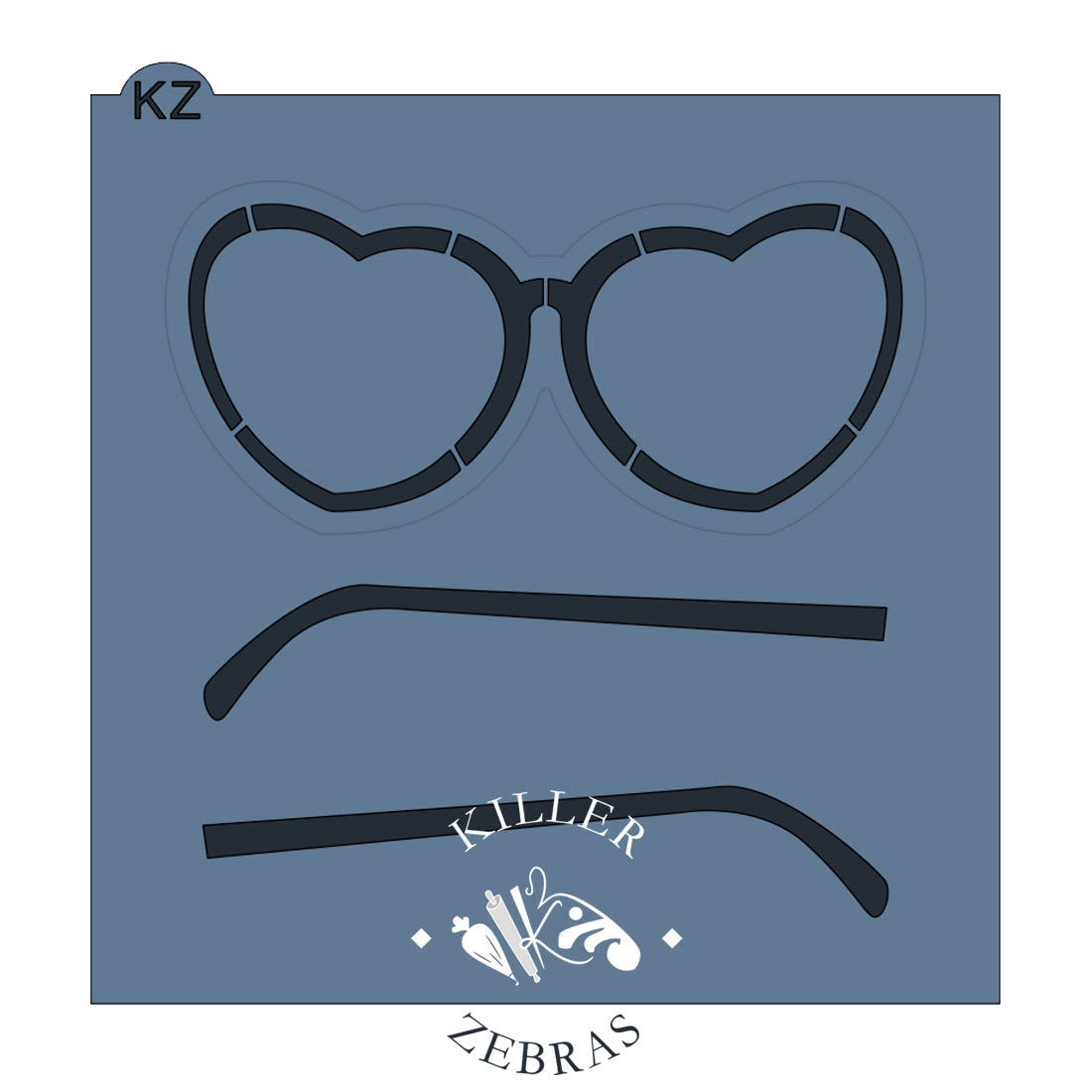 Cookie Cutters Heart Sunglasses Cutter/Stencil