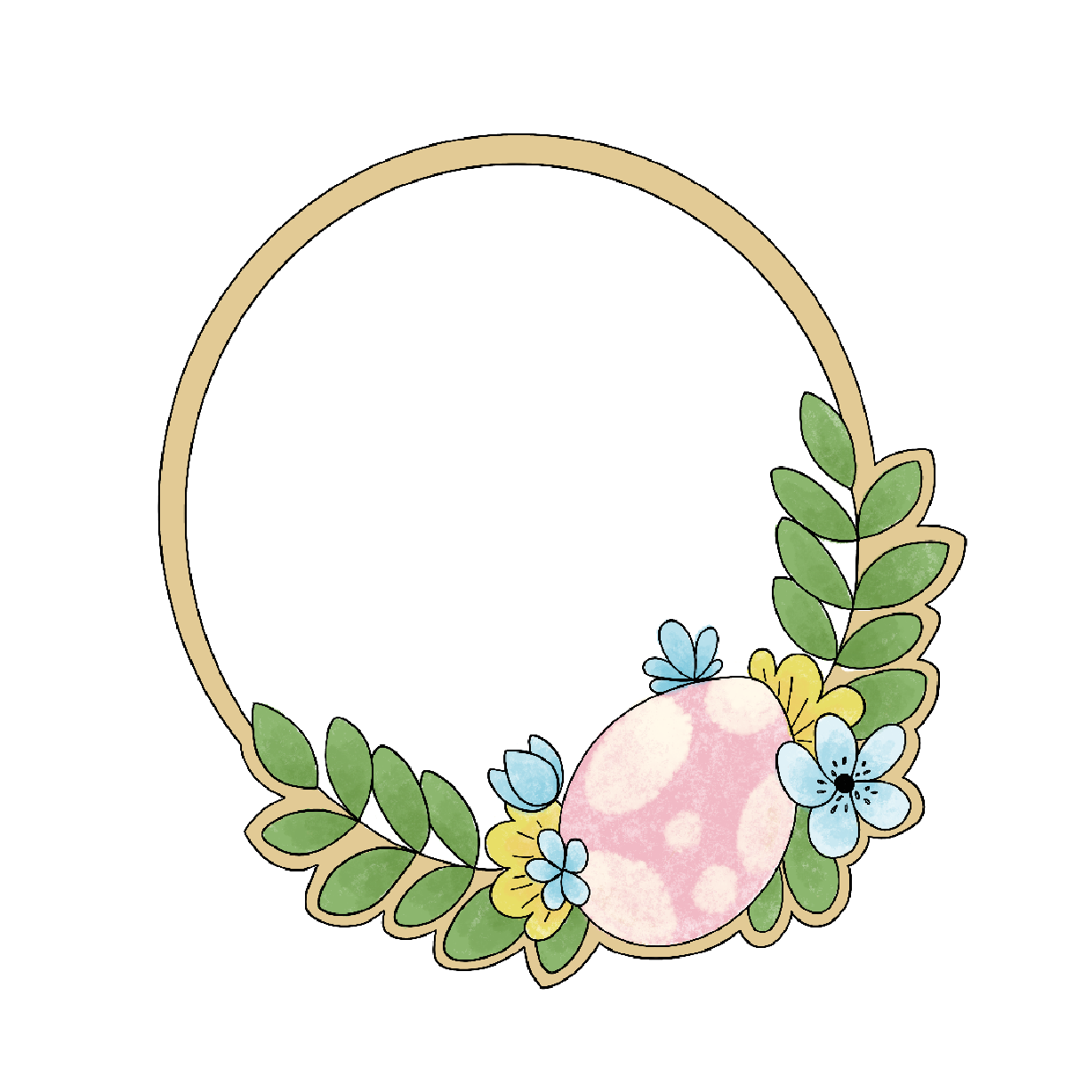 Cookie Cutters Floral Easter Plaque Cutter/Stencil