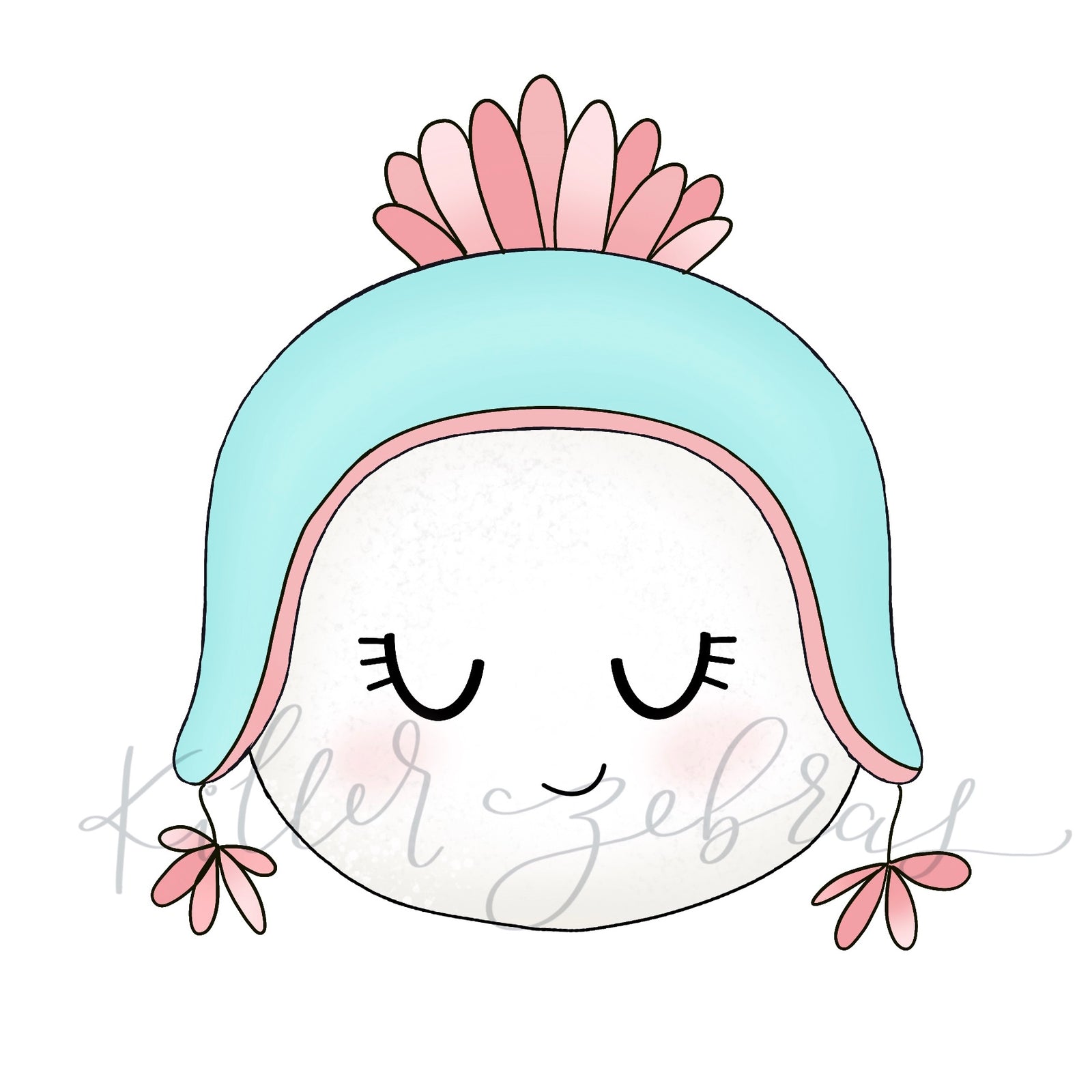 Cookie Cutters Snowball with Pom Hat Cutter/Stencil