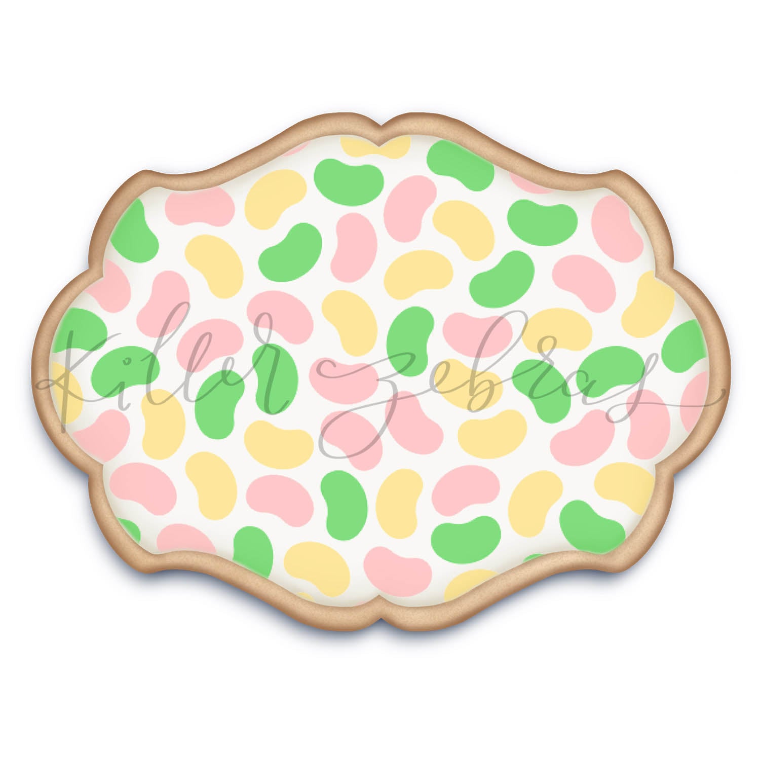5.5 x 5.5 Stencil Jelly Beans – Layered Cookie Stencil