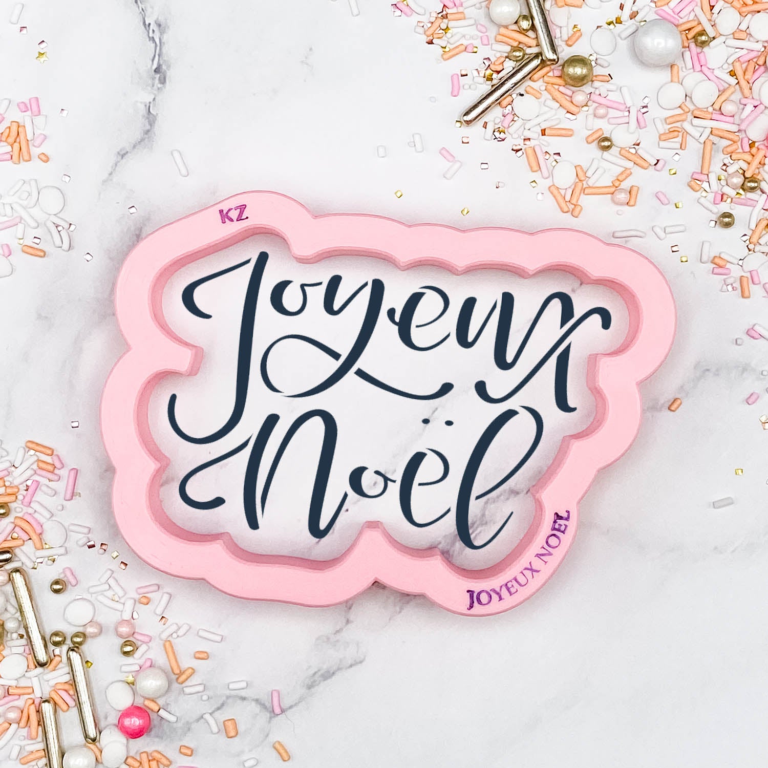 Cookie Cutters Joyeux Noel Hand Lettered