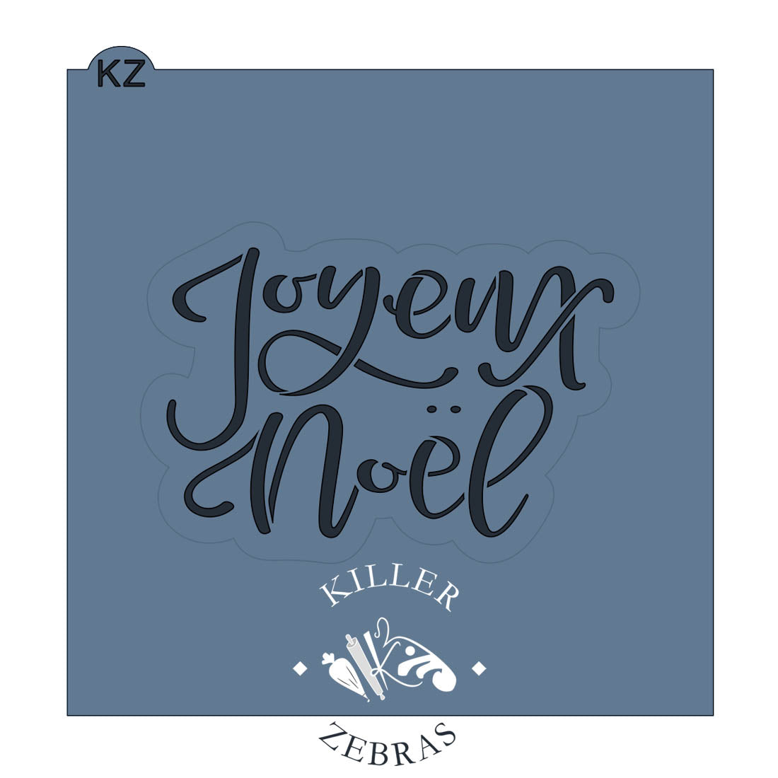 Cookie Cutters Joyeux Noel Hand Lettered