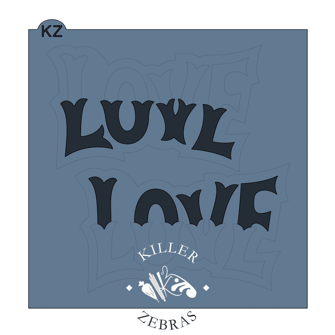 Cookie Cutters Love (Style 2) Lettered