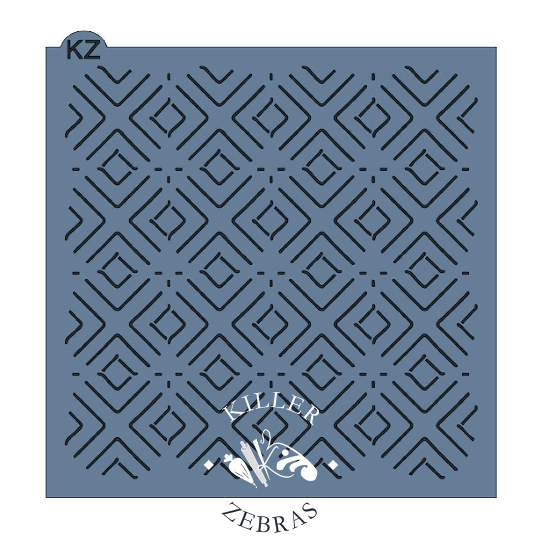 5.5 x 5.5 Stencil Minimalist Diamonds Stencil