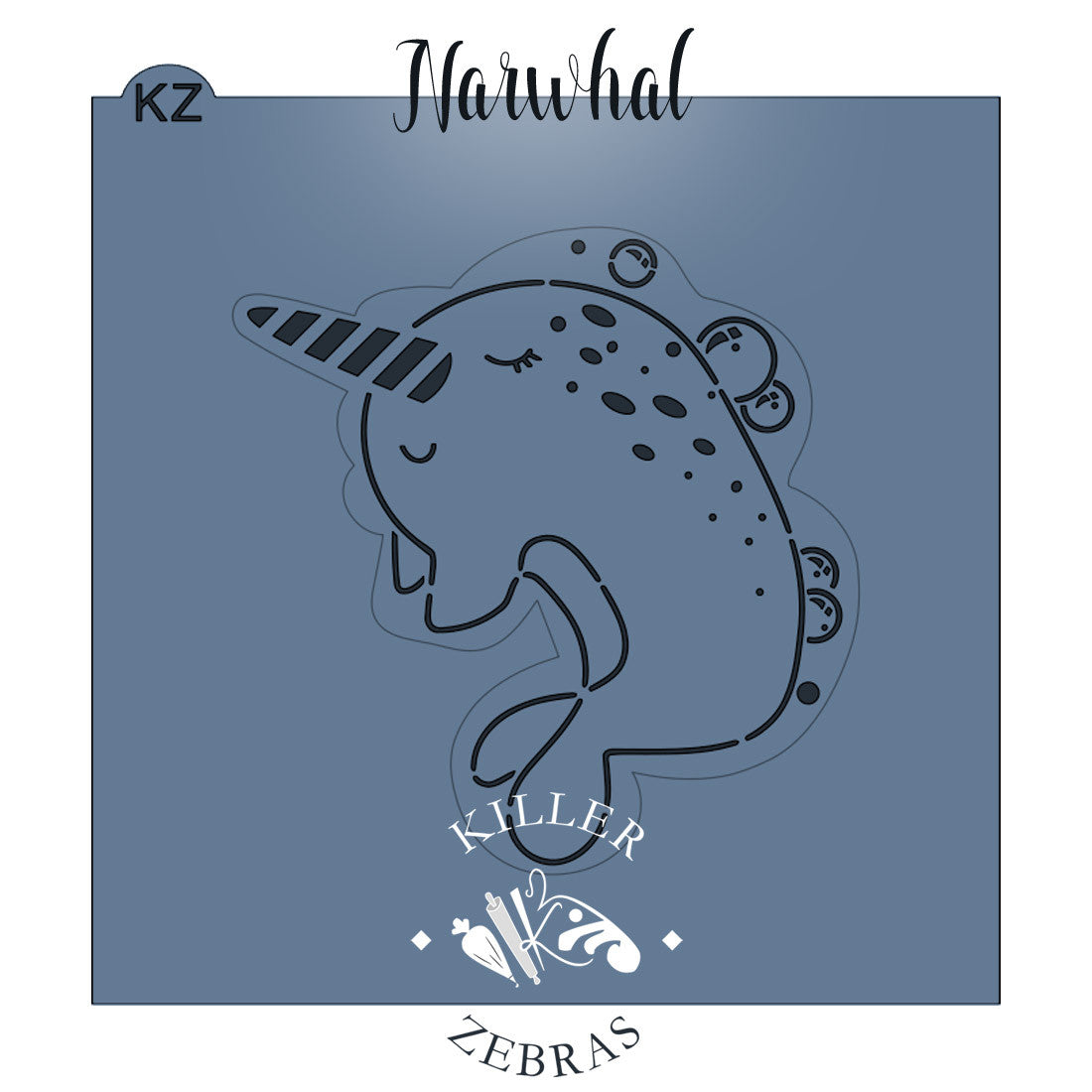 Cookie Cutters Unicorn Cutter/Stencil Narwhal Stencil
