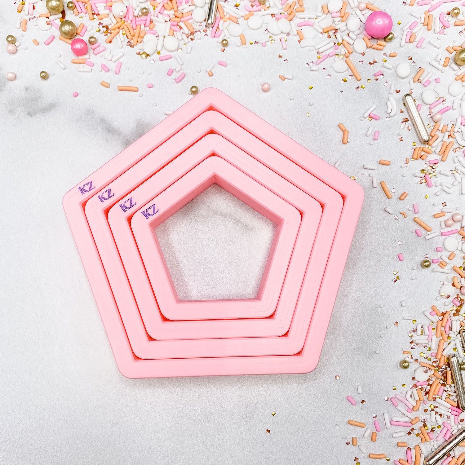 Cookie Cutters Nesting Pentagons Cutter Set