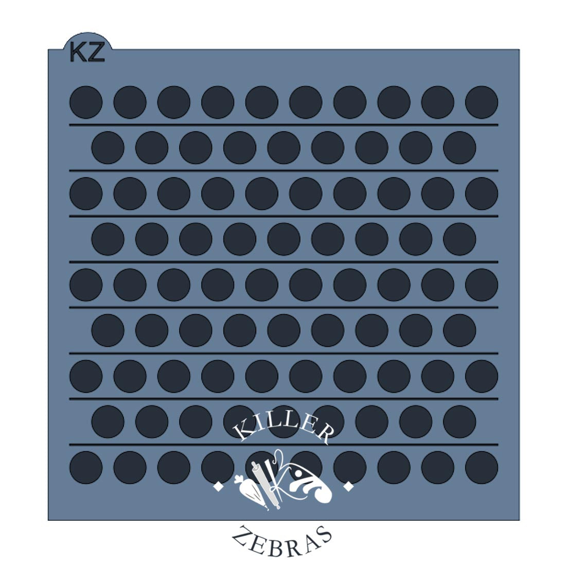 5.5 x 5.5 Stencil Pop It Dots – Cookie Stencil