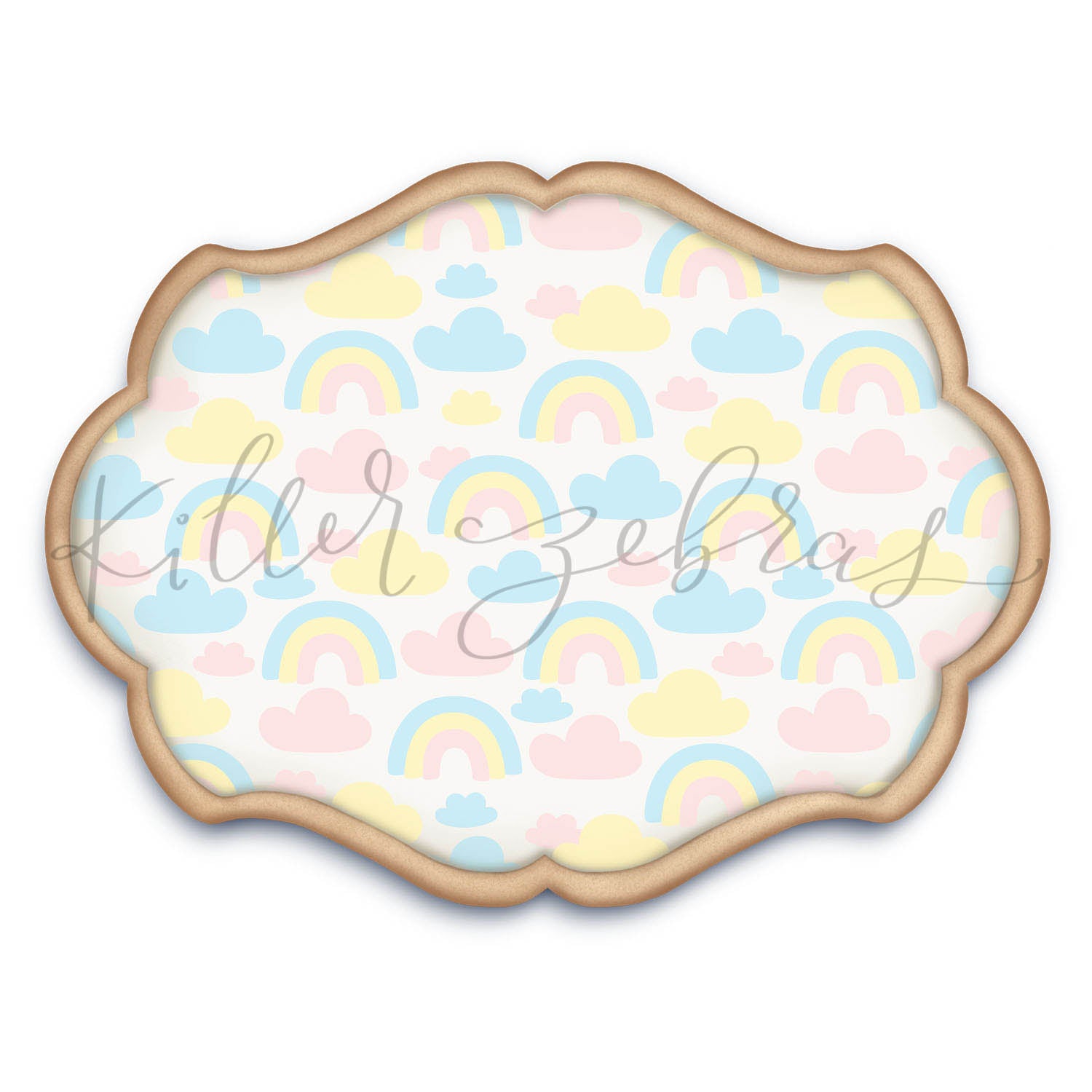 5.5 x 5.5 Stencil Rainbows – Layered Cookie Stencil