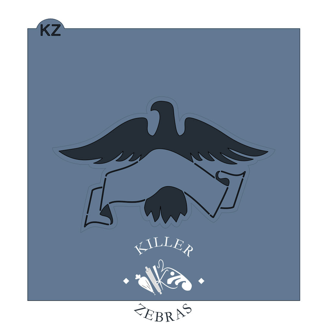 Cookie Cutters Eagle with Banner Cutter/Stencil