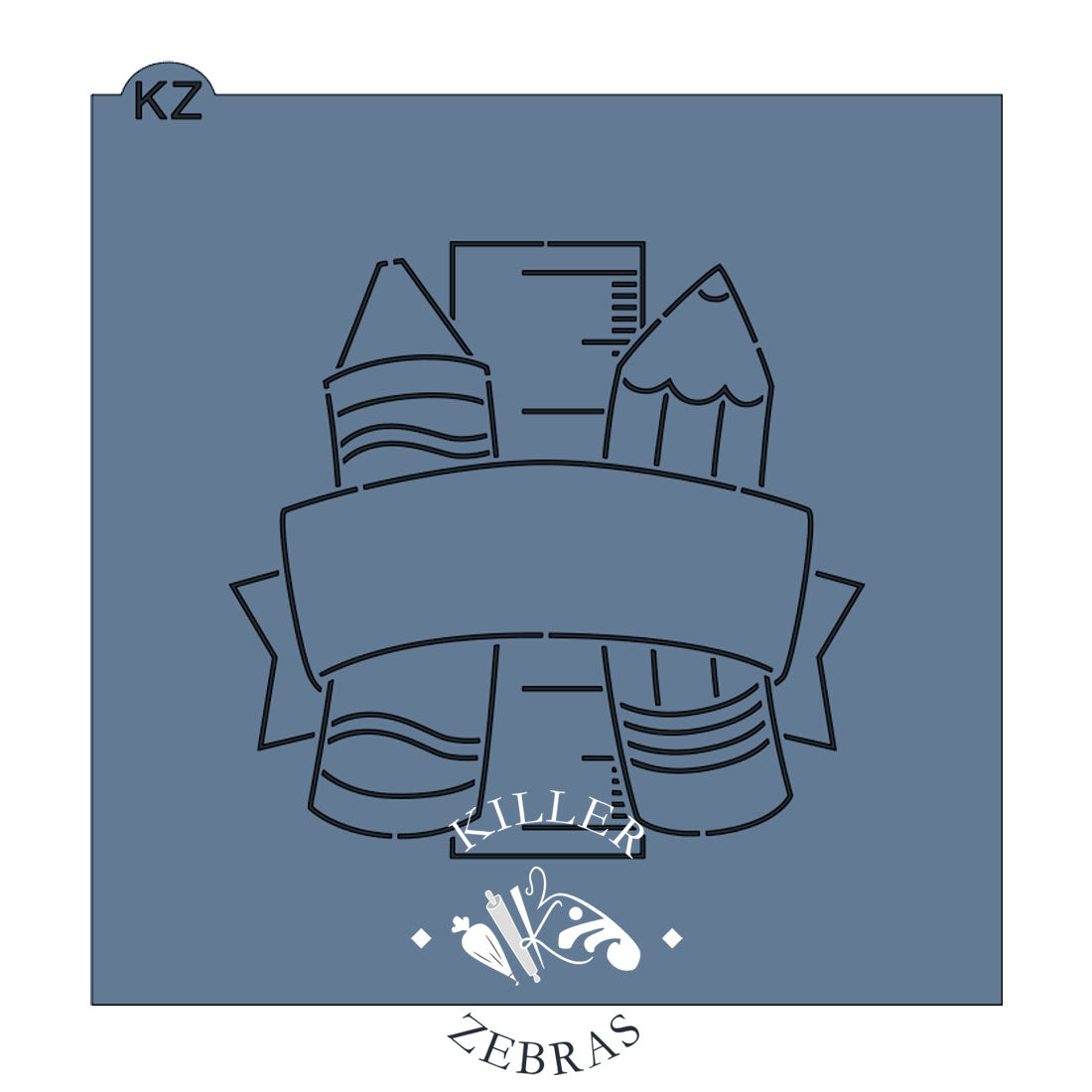 Cookie Cutters School Banner – Cookie Cutter & Stencil Set