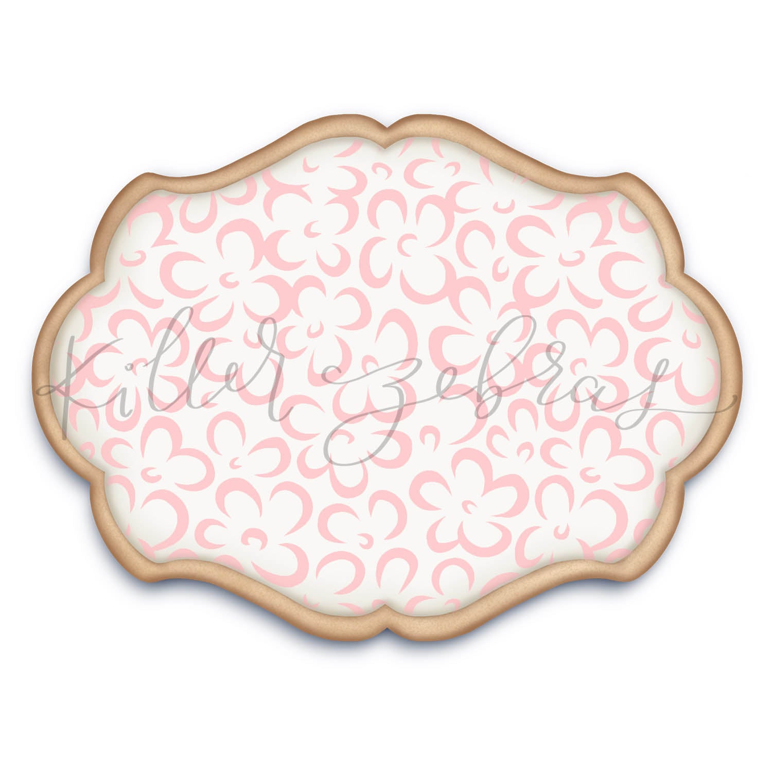 5.5 x 5.5 Stencil Scribble Flowers Stencil