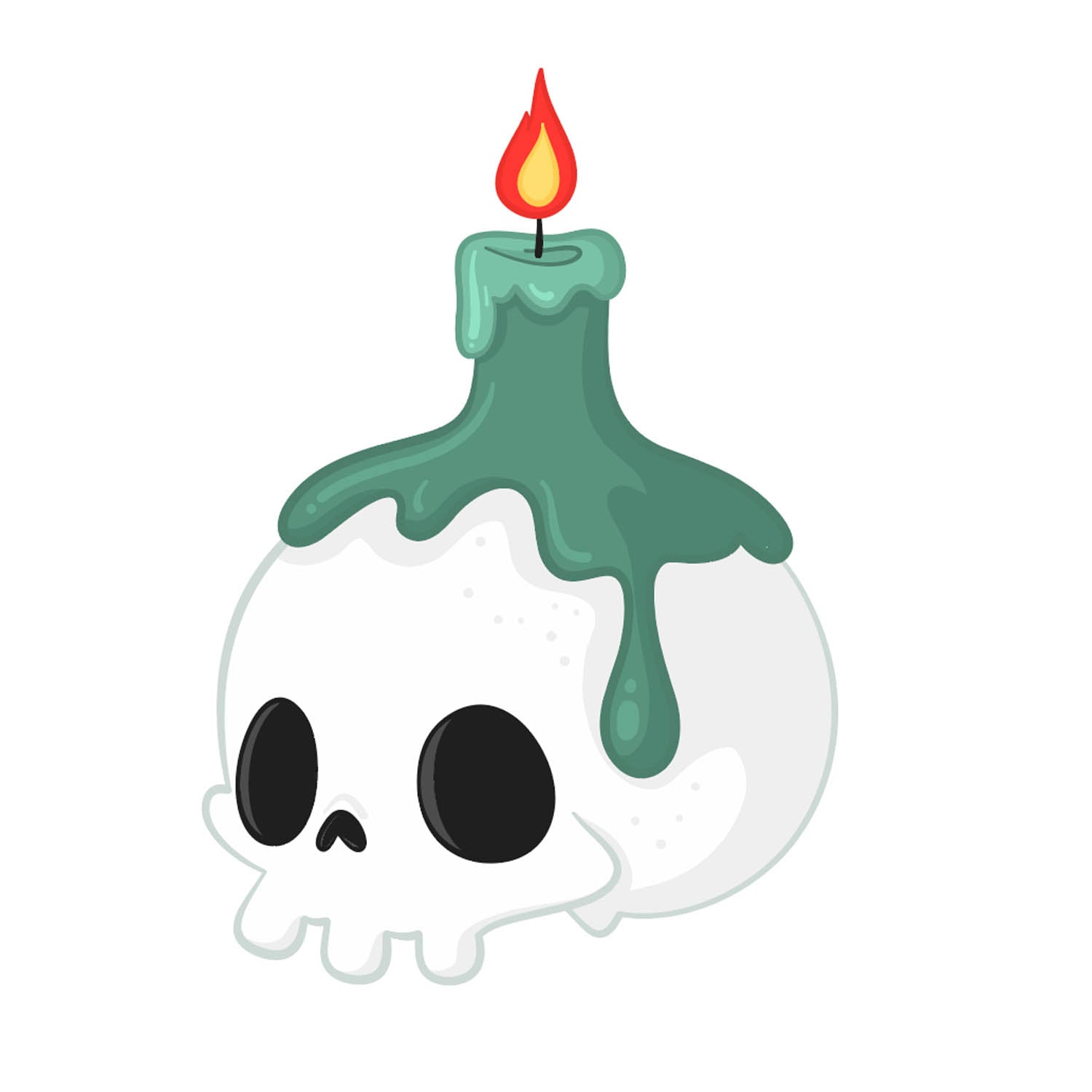 Cookie Cutters Skull Candle – Cookie Cutter & Stencil Set