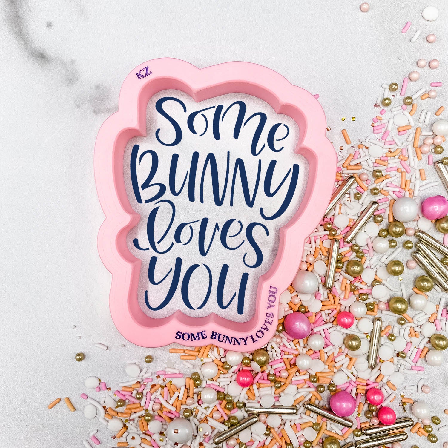 Cookie Cutters Some Bunny Loves You Hand Lettered