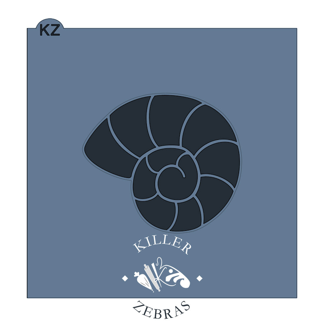 Cookie Cutters Spiral Seashell Cutter/Stencil