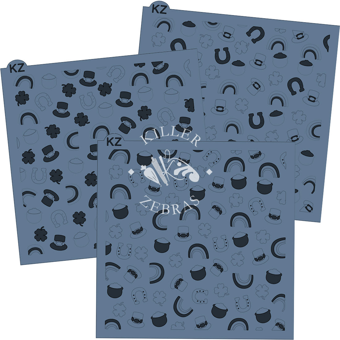 5.5 x 5.5 Stencil St. Paddy's Day – Layered Cookie Stencil