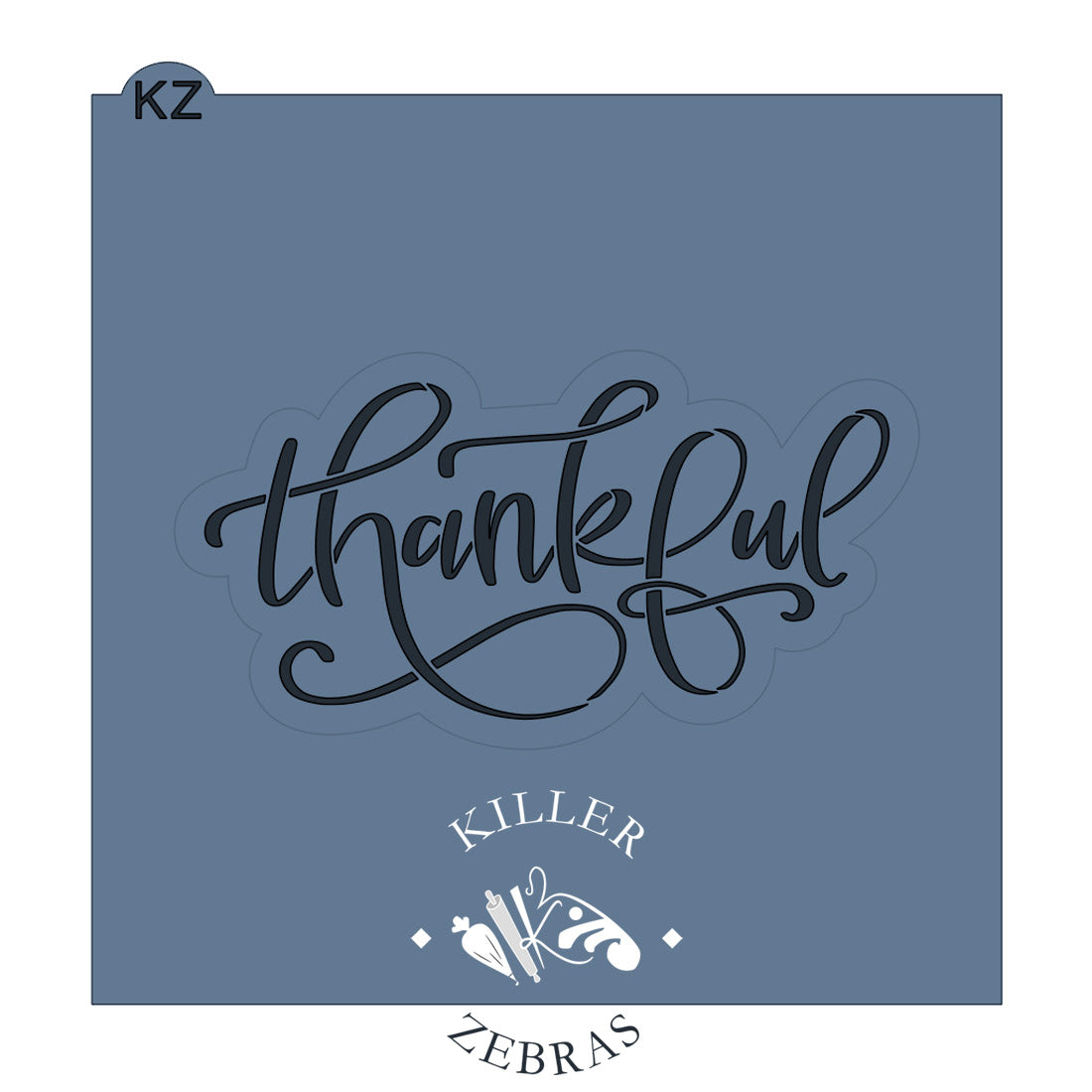 Cookie Cutters Thankful Hand Lettered