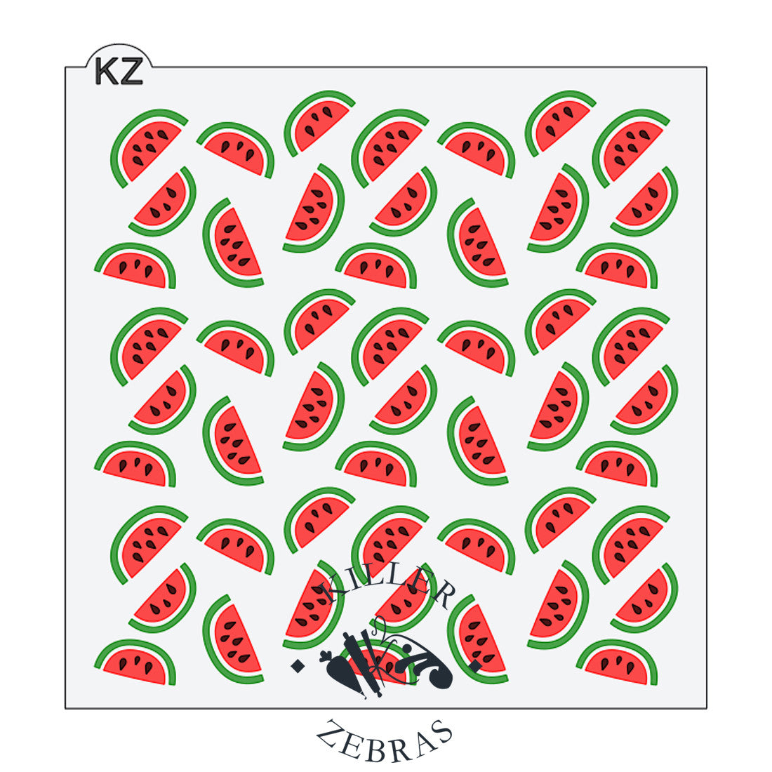 Watermelon 3 Part Stencil