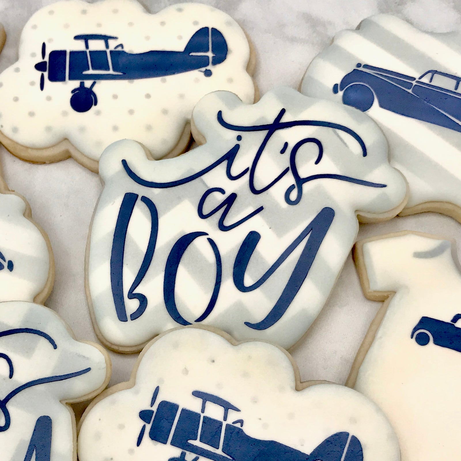 Cookie Cutters It's A Boy Hand Lettered