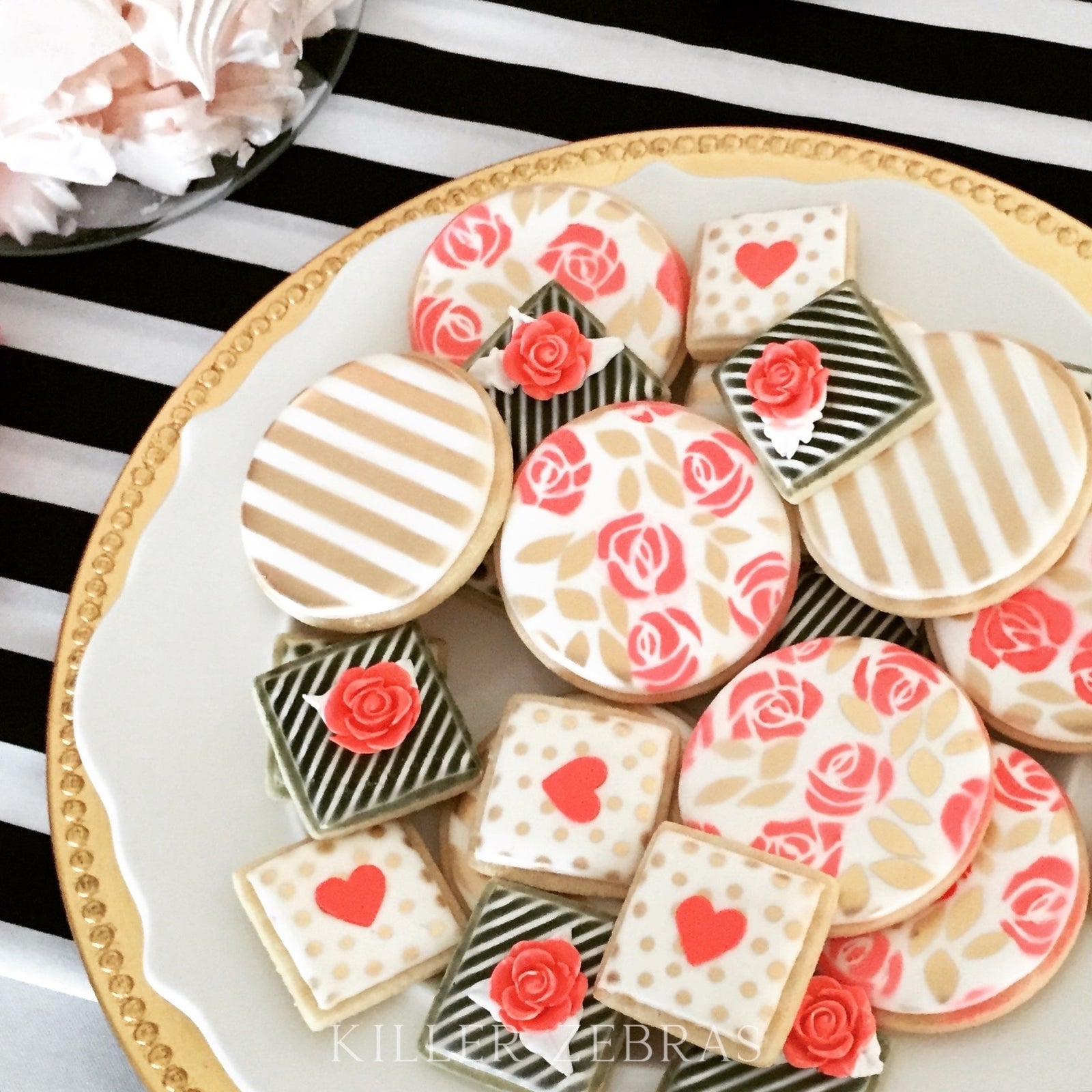 5.5 x 5.5 Stencil Roses - Single/2 Part Stencil