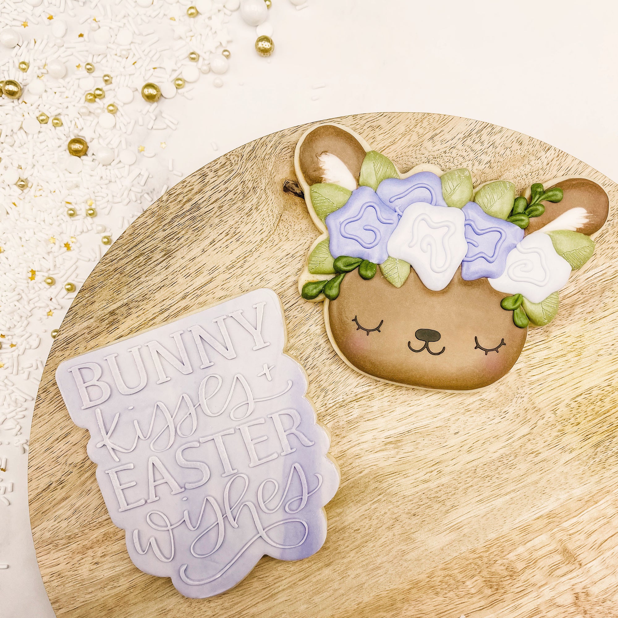 Bunny Kisses + Easter Wishes Hand Lettered