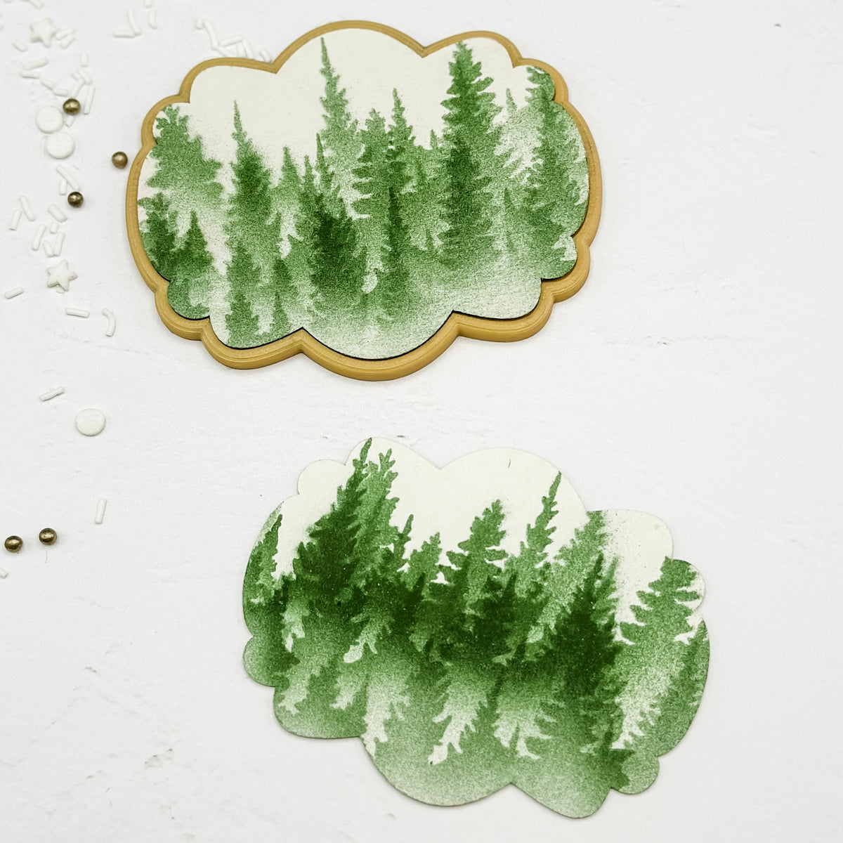 5.5 x 5.5 Stencil Tree Line Stencil