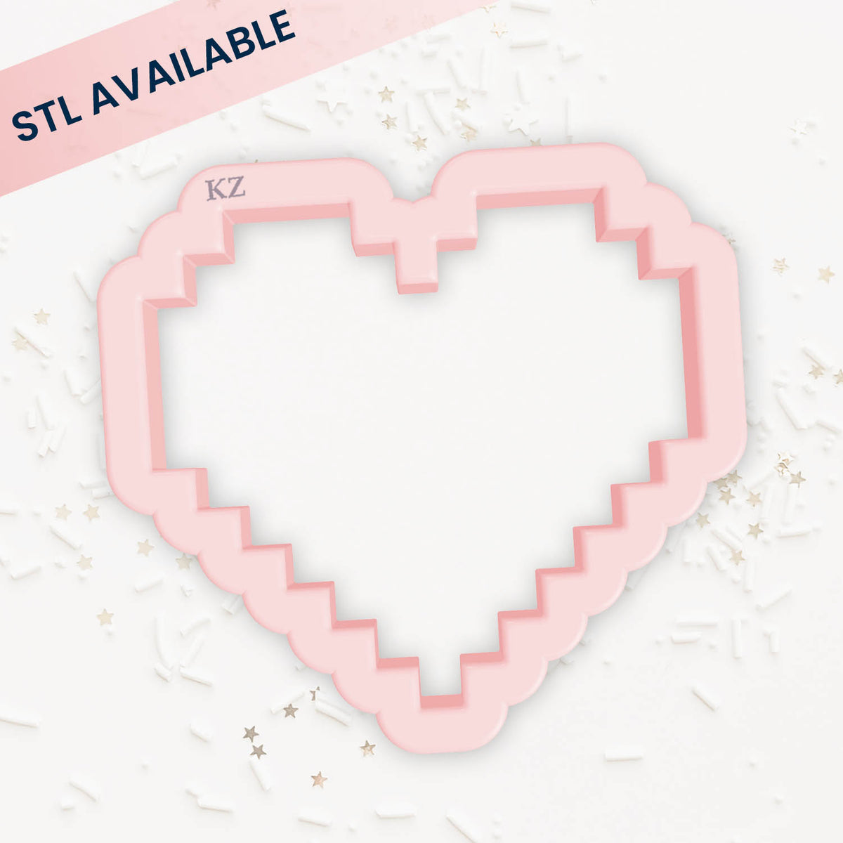 Cookie Cutters 8-Bit Heart Cutter