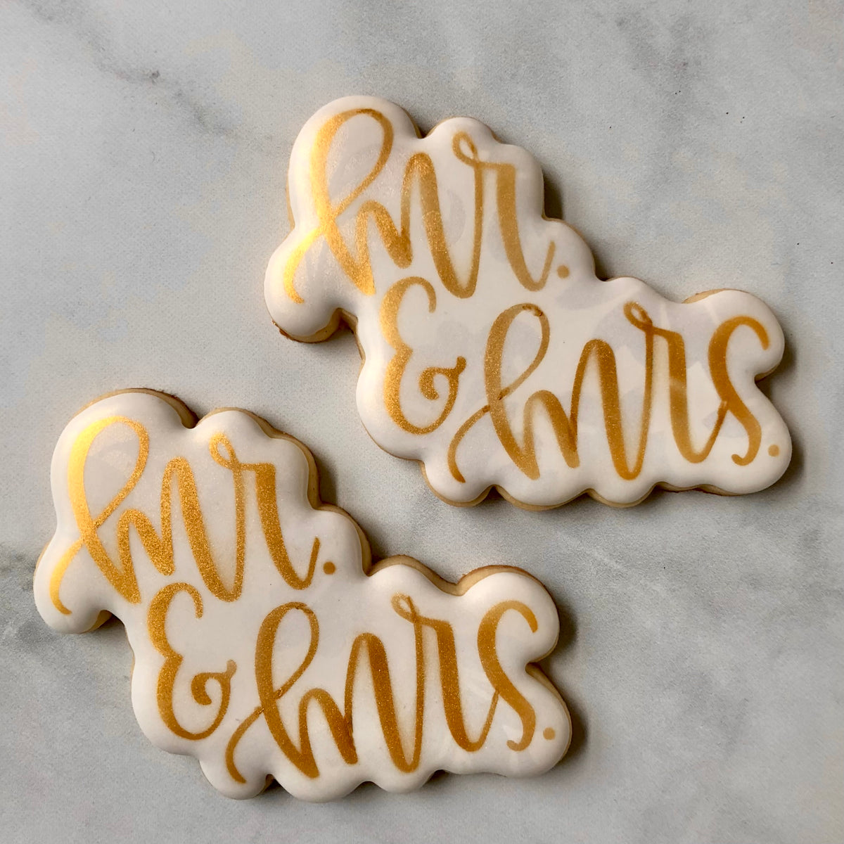 Cookie Cutters Mr. & Mrs. Hand Lettered (Style 2)
