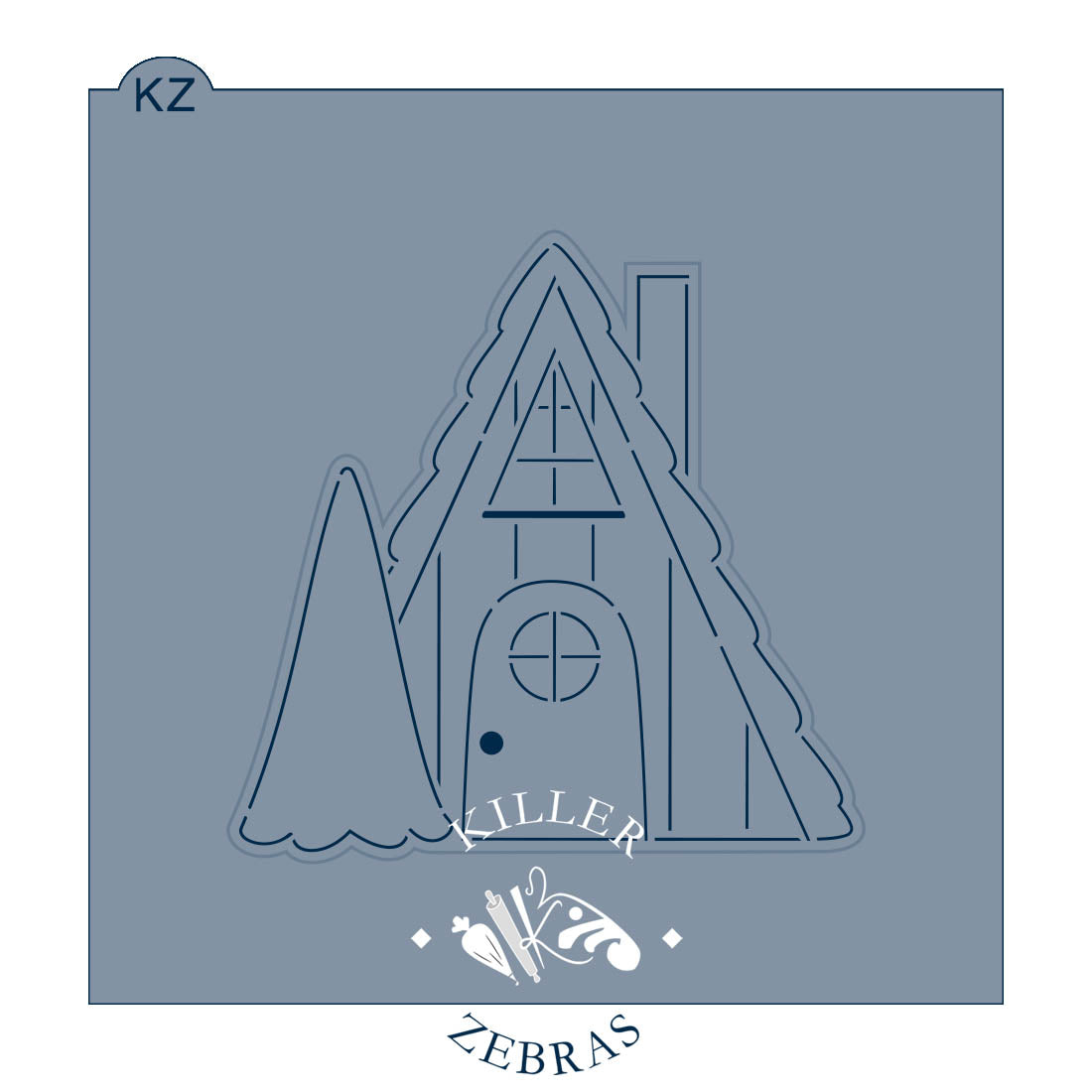 Cookie Cutters A-Frame House with Tree Cutter/Stencil