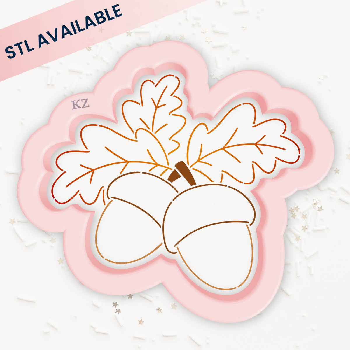 Cookie Cutters Acorn Bunch – Cookie Cutter &amp; Stencil Set