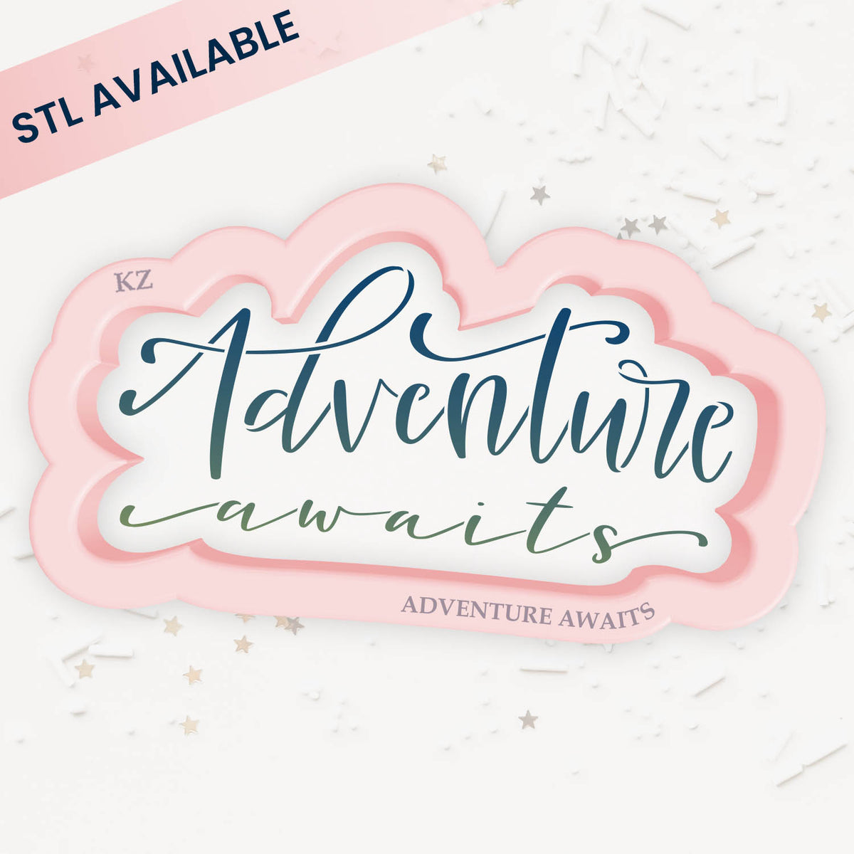Cookie Cutters Adventure Awaits Hand Lettered