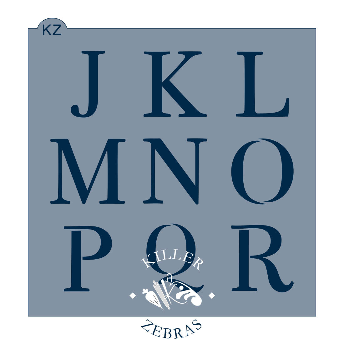 5.5 x 5.5 Stencil Alphabet Stencil Set – Cookie Stencil