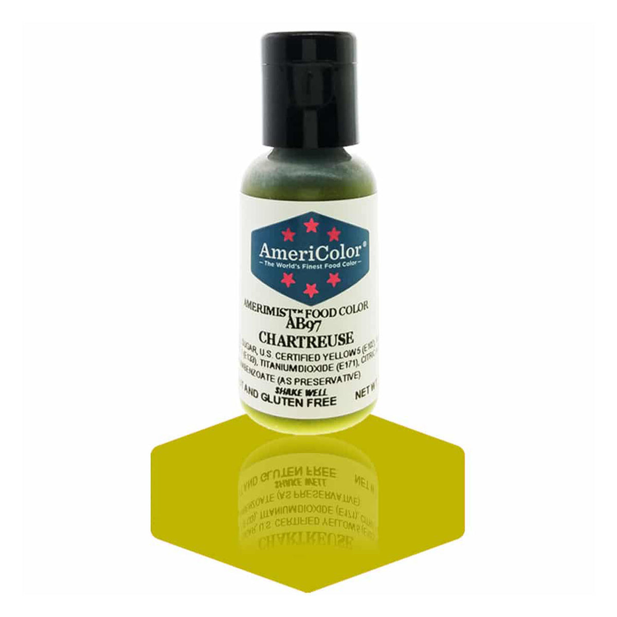 Airbrush Color AmeriColor AmeriMist - CHARTREUSE - Airbrush Food Coloring