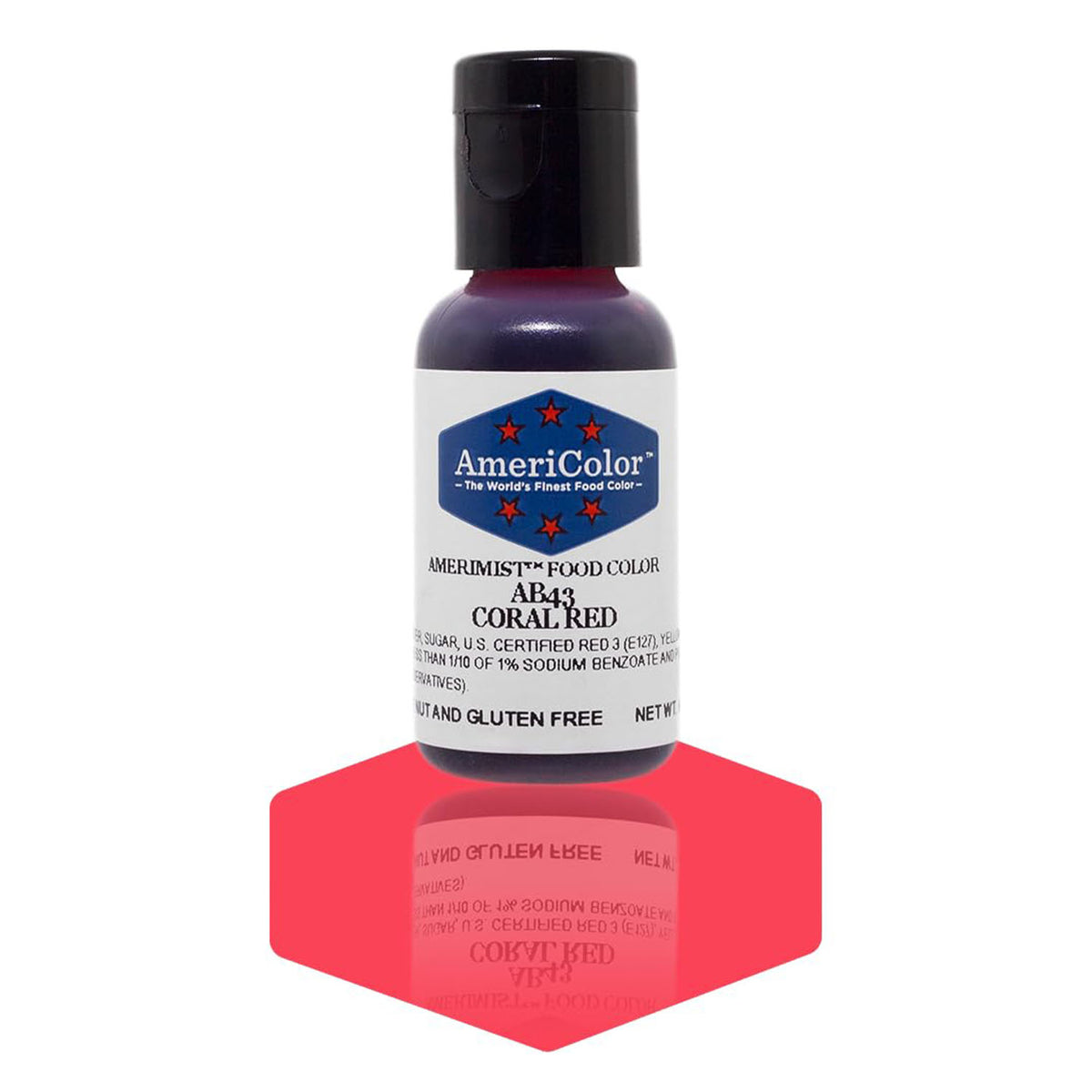 Airbrush Color AmeriColor AmeriMist - CORAL RED - Airbrush Food Coloring