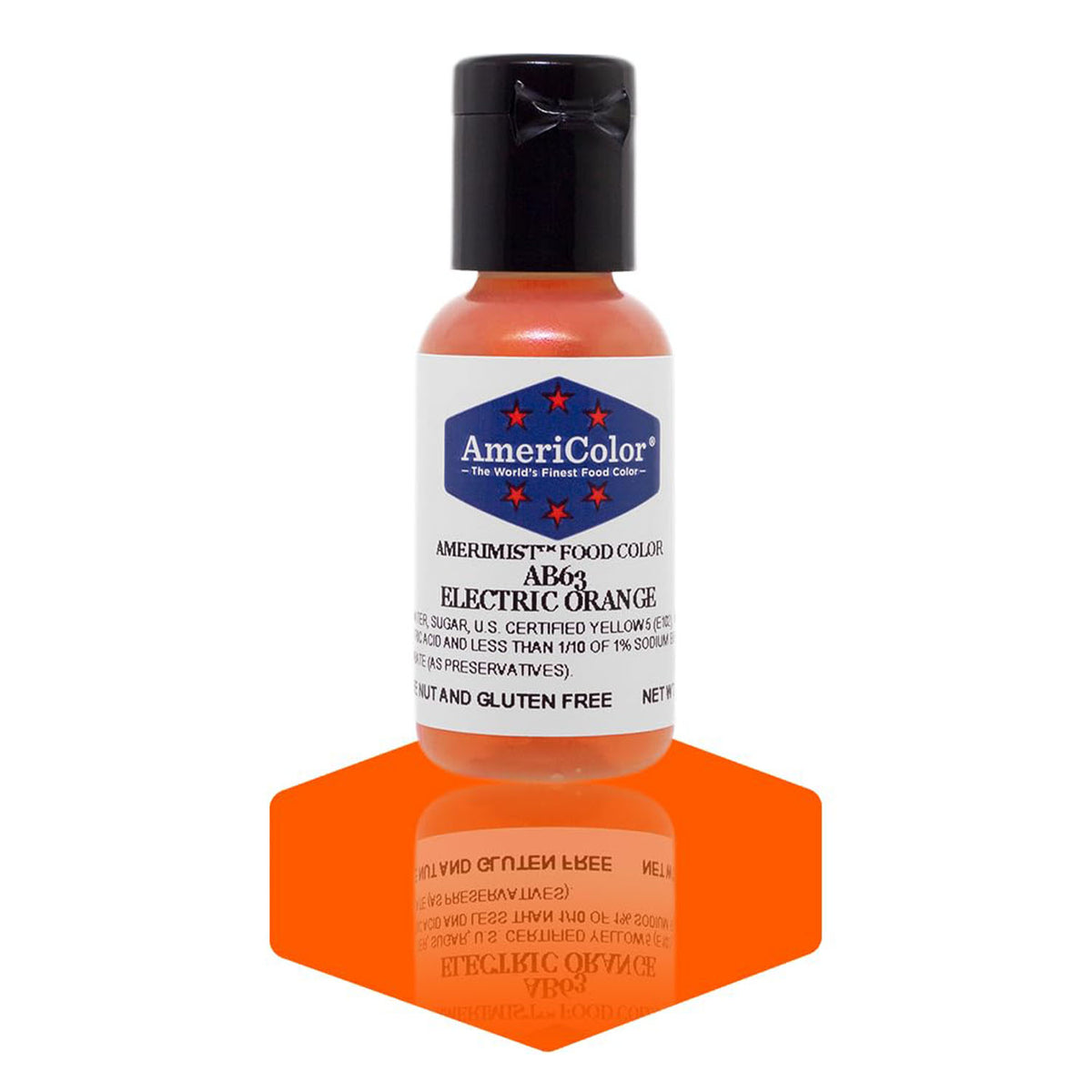 Airbrush Color AmeriColor AmeriMist - ELECTRIC ORANGE - Airbrush Food Coloring