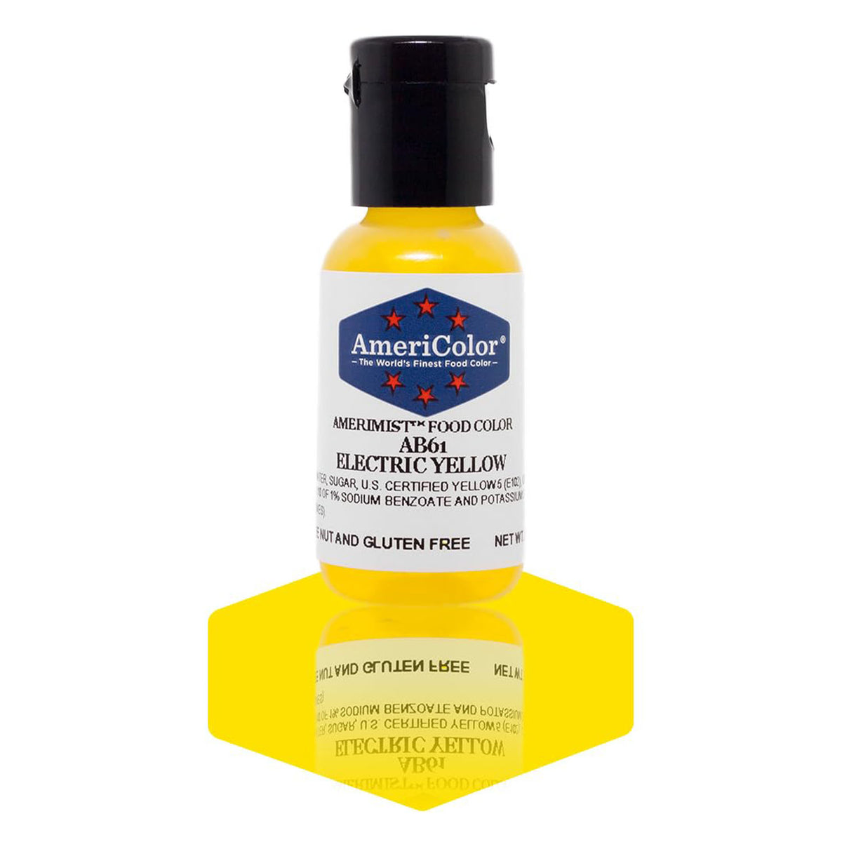 Airbrush Color AmeriColor AmeriMist - ELECTRIC YELLOW - Airbrush Food Coloring