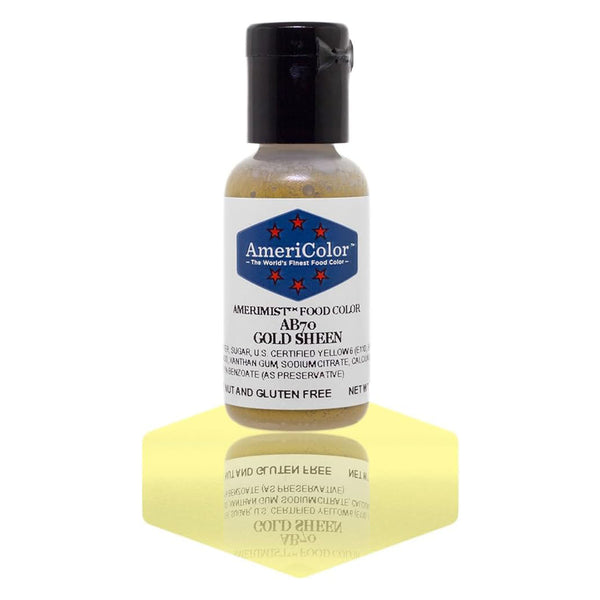 AmeriColor AmeriMist - GOLD SHEEN - Airbrush Food Coloring | Killer Zebras