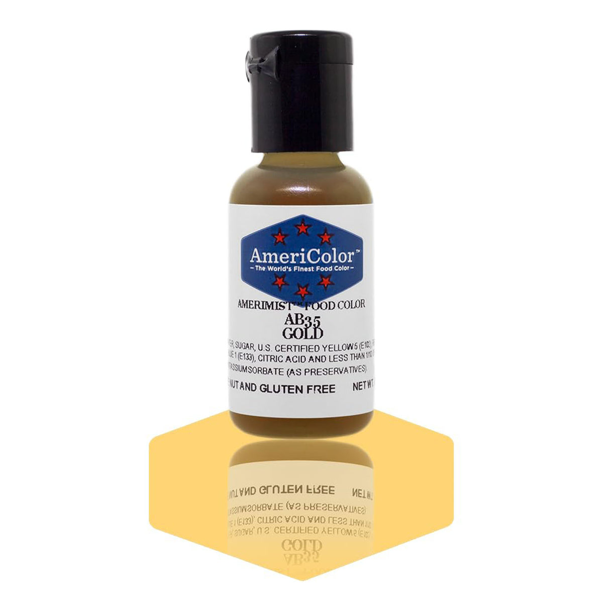 Airbrush Color AmeriColor AmeriMist - GOLD - Airbrush Food Coloring