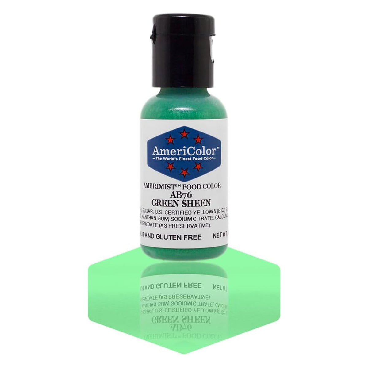 Airbrush Color AmeriColor AmeriMist - GREEN SHEEN - Airbrush Food Coloring
