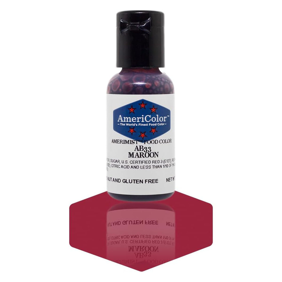Airbrush Color AmeriColor AmeriMist - MAROON - Airbrush Food Coloring