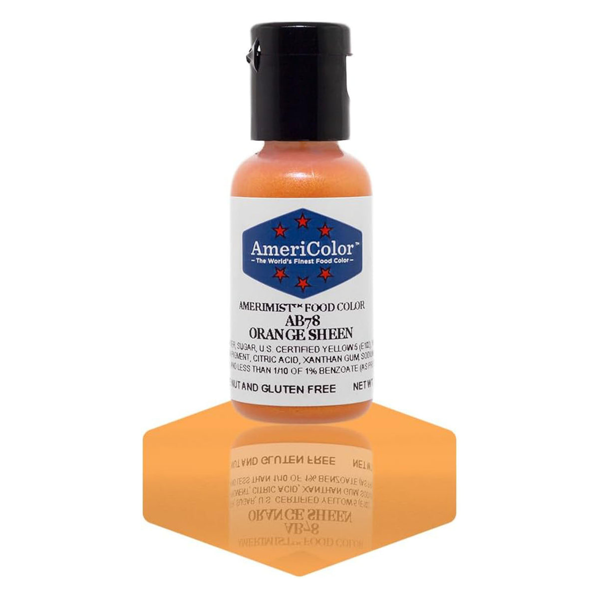Airbrush Color AmeriColor AmeriMist - ORANGE SHEEN - Airbrush Food Coloring